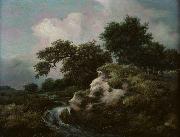 Jacob Isaacksz. van Ruisdael Landscape with Dune and Small Waterfall France oil painting artist